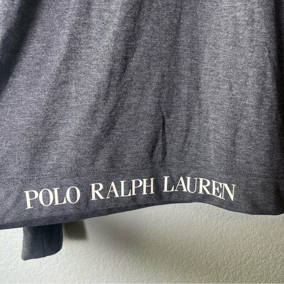 Polo Ralph Lauren Sleepwear Hoodie Size Large Gray & White - Picture 3 of 5